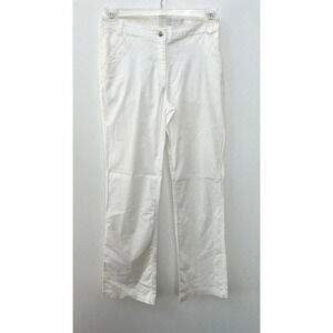 Callaway Women’s White Tech Golf Pants Sz 4 Cotton/Spandex Straight Leg